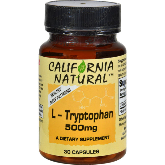 L-triptófano natural de California - 500 mg - 30 cápsulas