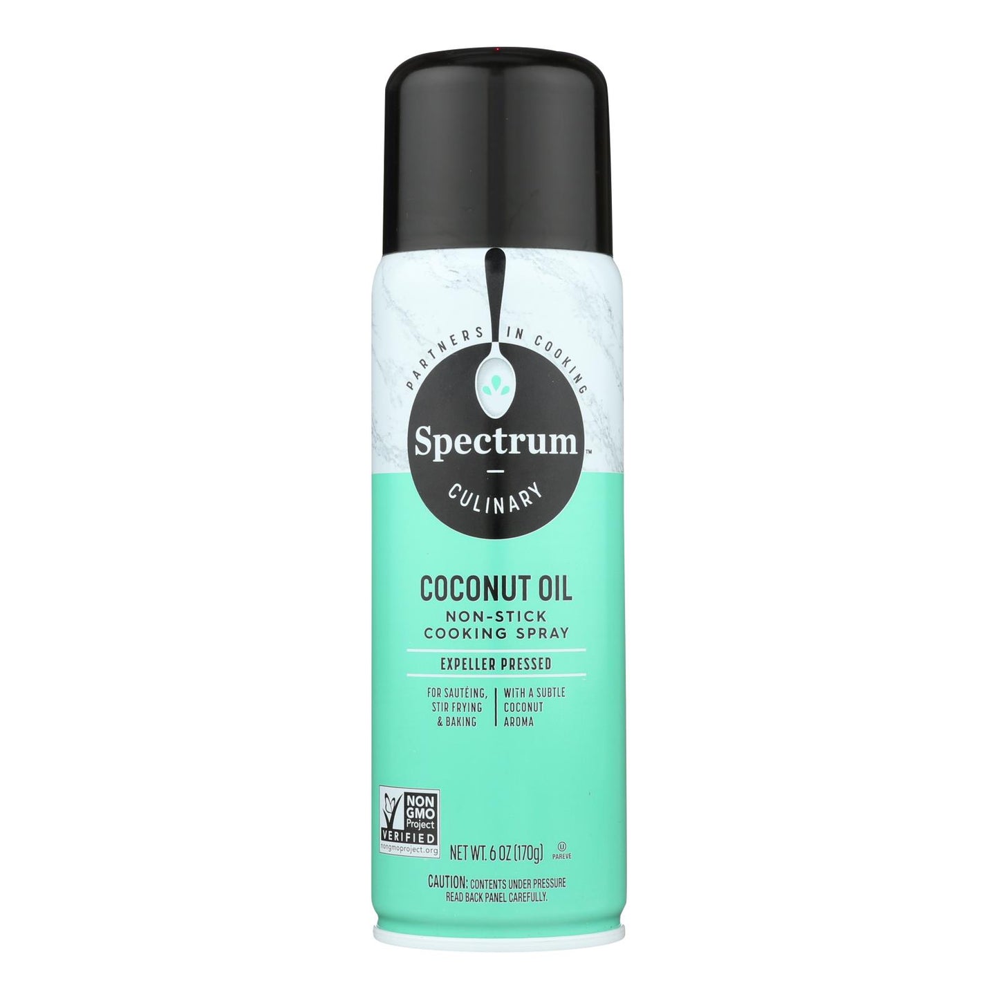 Aceite en aerosol de coco Spectrum Naturals - Caja de 6 - 6 oz.