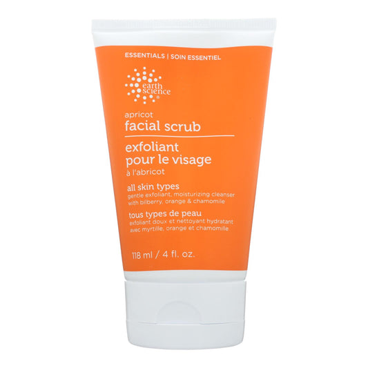 Earth Science Facial Scrub Apricot Gentle - 4 Fl Oz