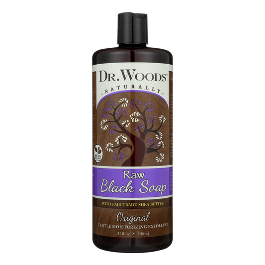 Dr. Woods Shea Vision Pure Black Soap With Organic Shea Butter - 32 Fl Oz