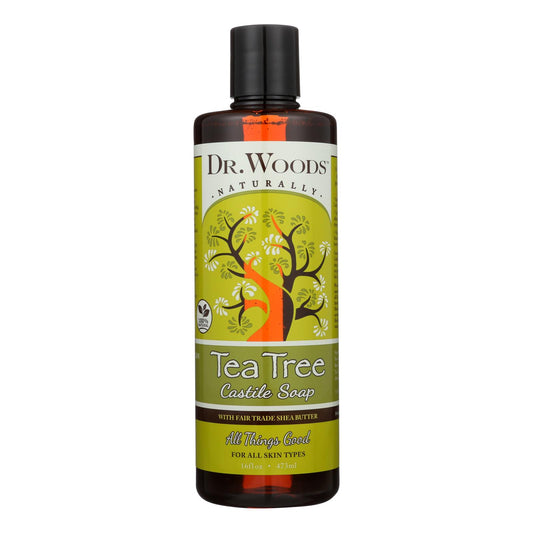 Dr. Woods Shea Vision Pure Castile Soap Tea Tree - 16 Fl Oz