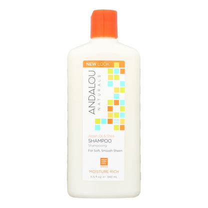 Andalou Naturals Moisture Rich Shampoo Argan And Sweet Orange - 11.5 Fl Oz