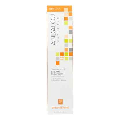 Andalou Naturals Creamy Cleanser For Combination Skin Meyer Lemon - 6 Fl Oz