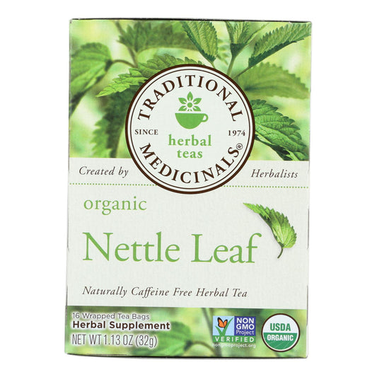 Traditional Medicinals Organic Nettle Leaf Herbal Tea - 16 Tea Bags - Case Of 6