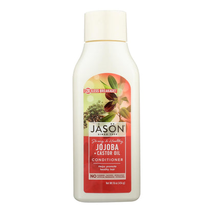 Acondicionador natural puro de larga duración y fuerte con jojoba de Jason, 16 onzas líquidas