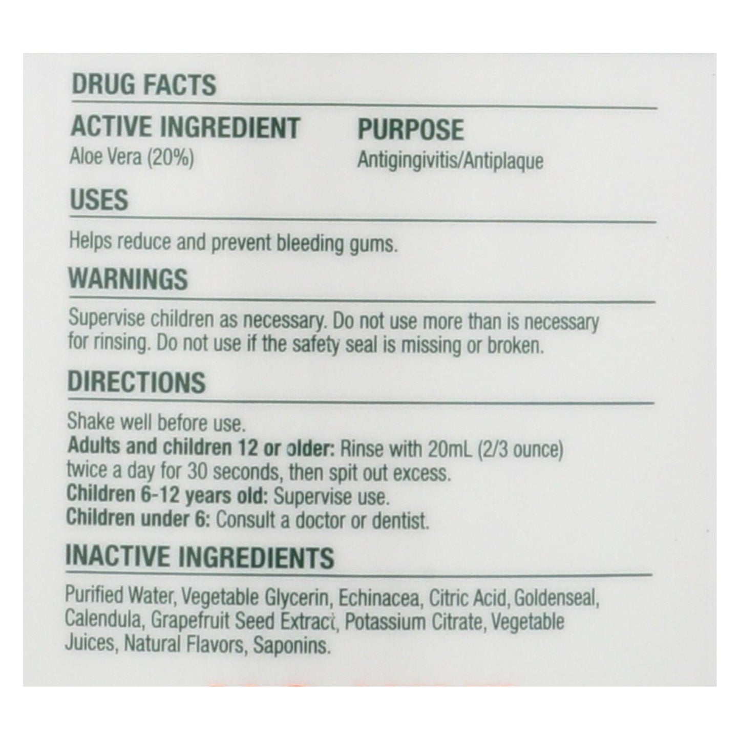 Enjuague diario antigingivitis con cáscara de naranja para encías sanas de Natural Dentist - 16 fl oz