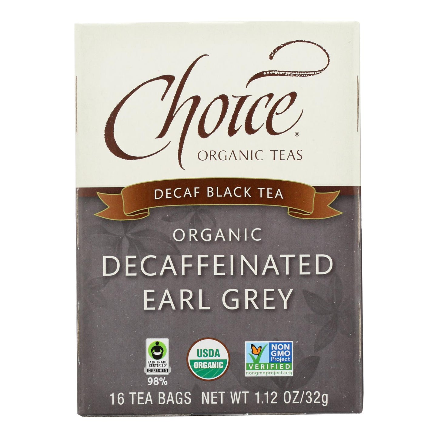 Choice Organic Teas 脱咖啡因伯爵茶 - 16 茶包 - 6 盒装