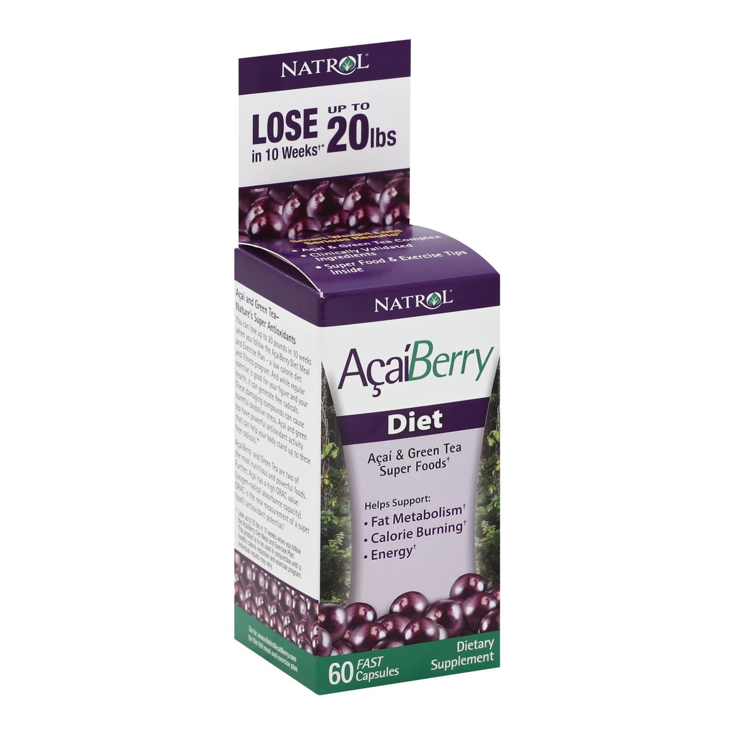 Dieta Natrol Acaiberry - 60 cápsulas