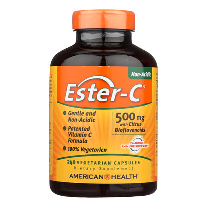 American Health - Ester-c con bioflavonoides cítricos - 500 mg - 240 cápsulas vegetarianas