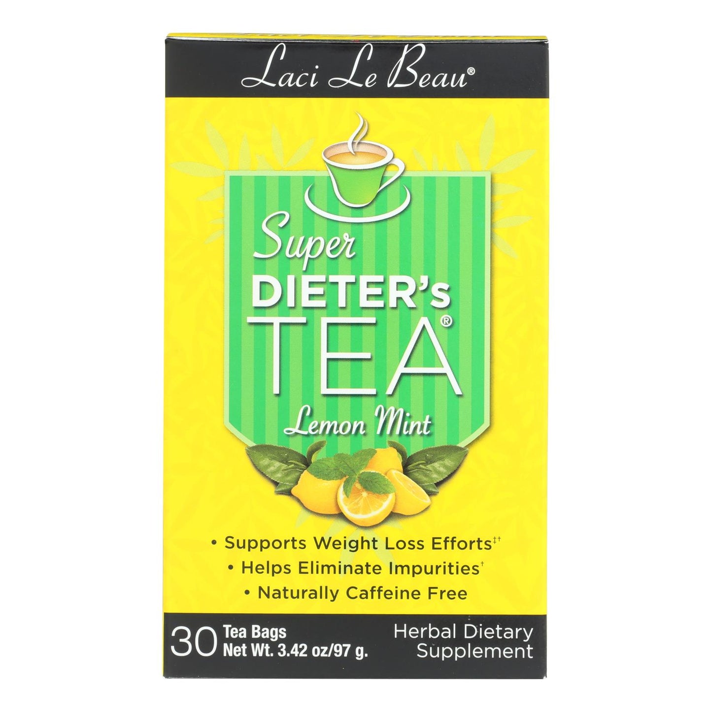 Laci Le Beau Super Dieter's Tea Limón Menta - 30 Bolsitas de té
