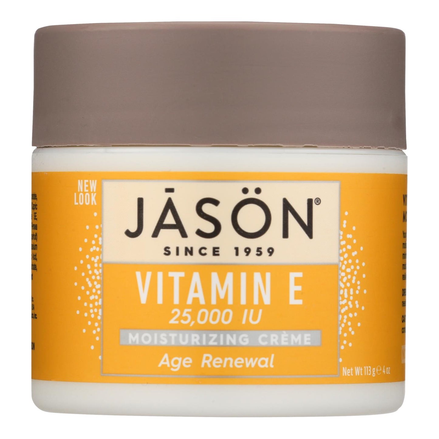 Jason Moisturizing Creme Vitamin E Age Renewal Fragrance Free - 25000 Iu - 4 Oz