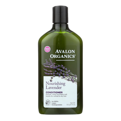 Acondicionador Botanicals de Avalon Organics con lavanda, 11 onzas líquidas