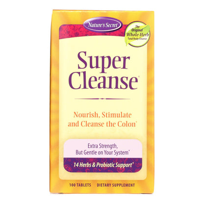 Nature's Secret Super Cleanse - 100 Tablets