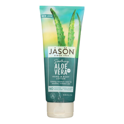 Loción para manos y cuerpo con aloe vera de Jason, 8 onzas líquidas