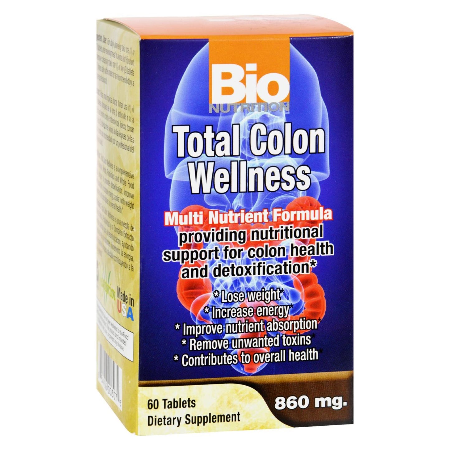 Bio Nutrition - Bienestar total del colon - 60 comprimidos