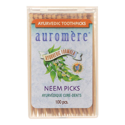 Palillos de Neem ayurvédicos Auromere - 100 palillos - Caja de 12