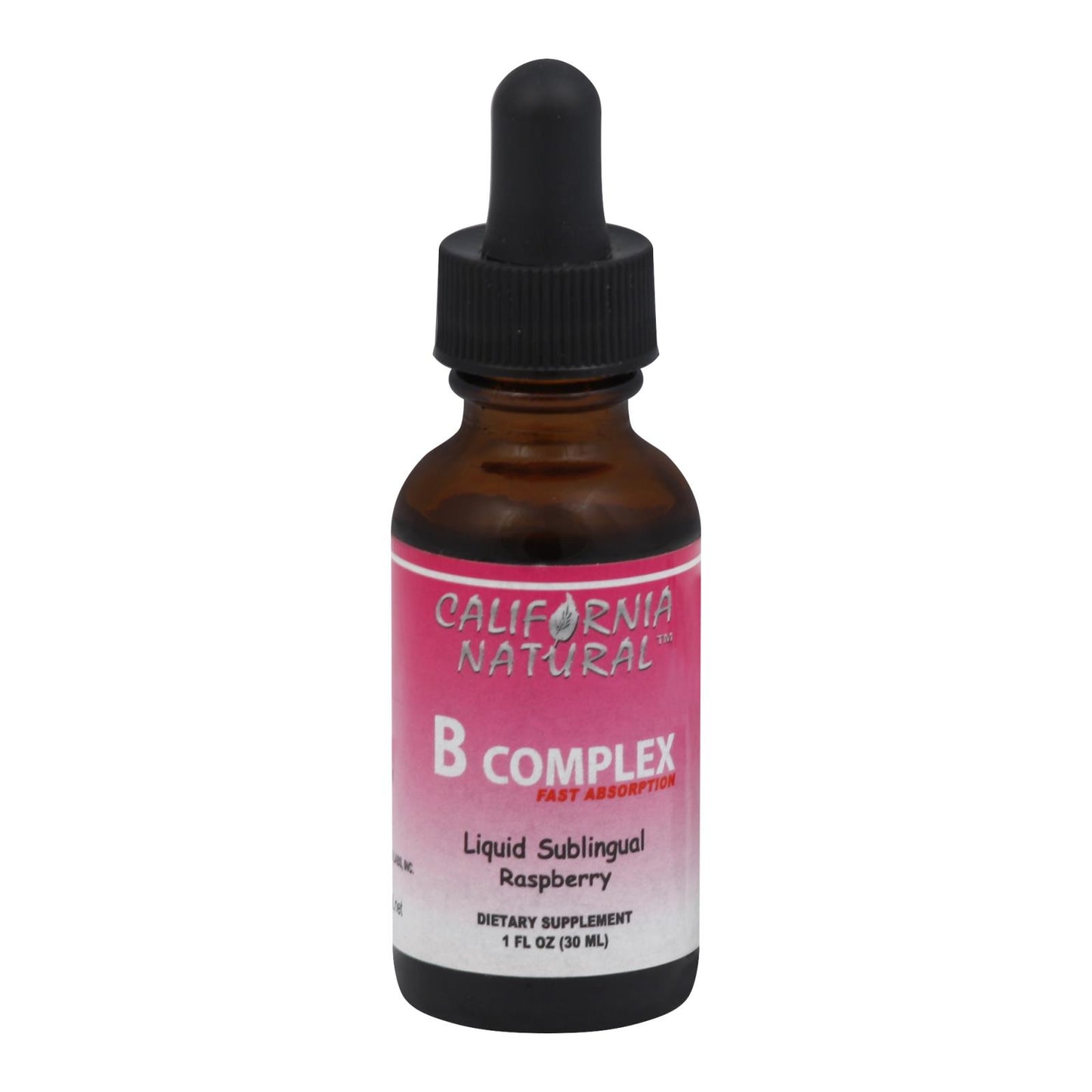 California Natural Natural B Complex Sublingual Raspberry - 1 Fl Oz