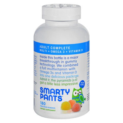 Smartypants All-in-one Multivitamin Plus Omega 3 Plus Vitamin D Gummies - 180 Pack