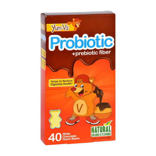 Yum V's Probiotic Plus Prebiotic Fiber Vainilla - 40 Ositos