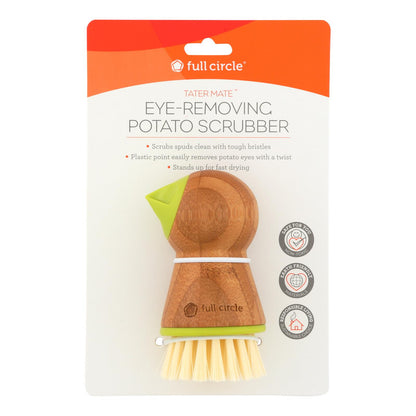 Cepillo para papas Tater Mate con removedor de manchas Full Circle Home - Caja de 6