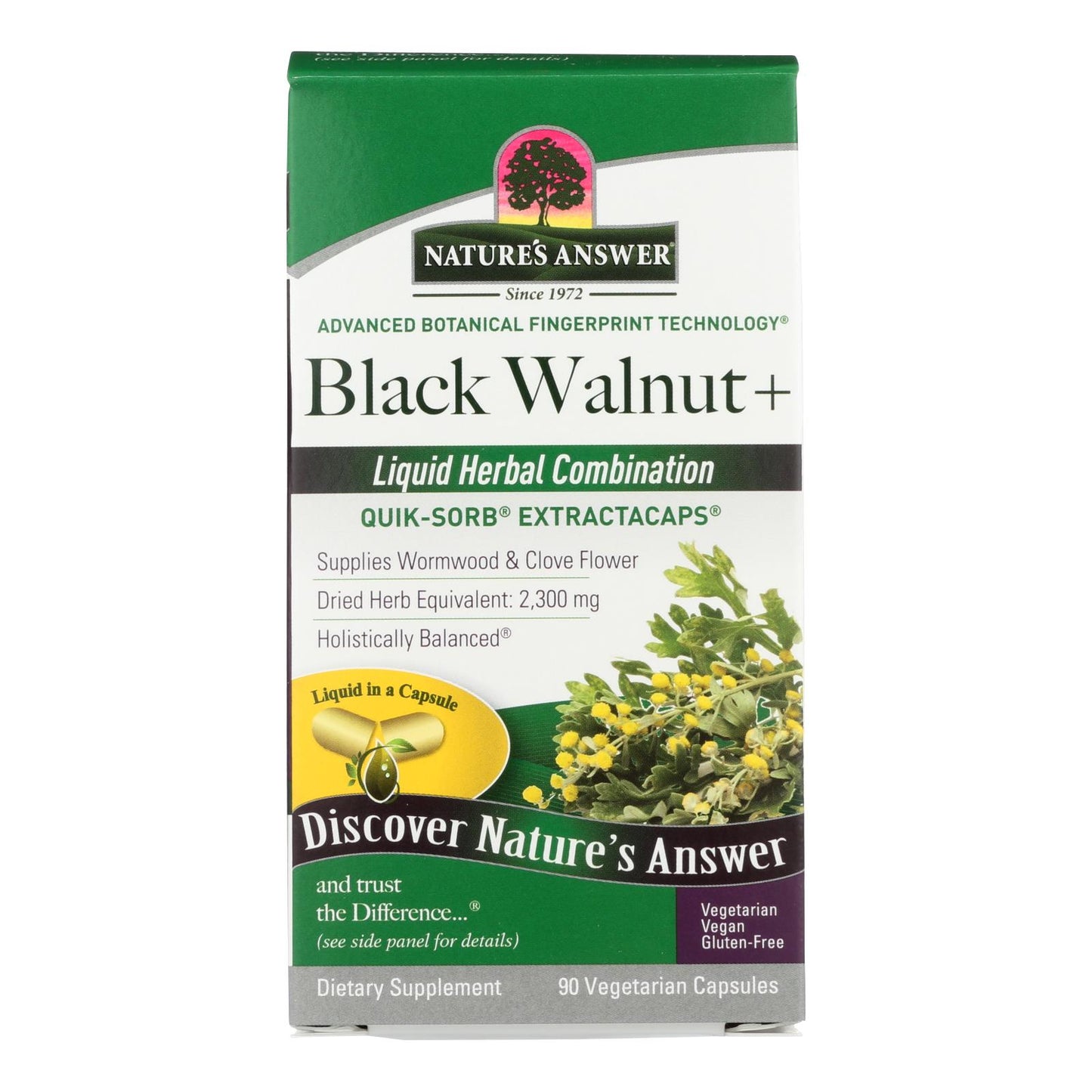 Nature's Answer - Nuez negra y ajenjo - 90 cápsulas líquidas