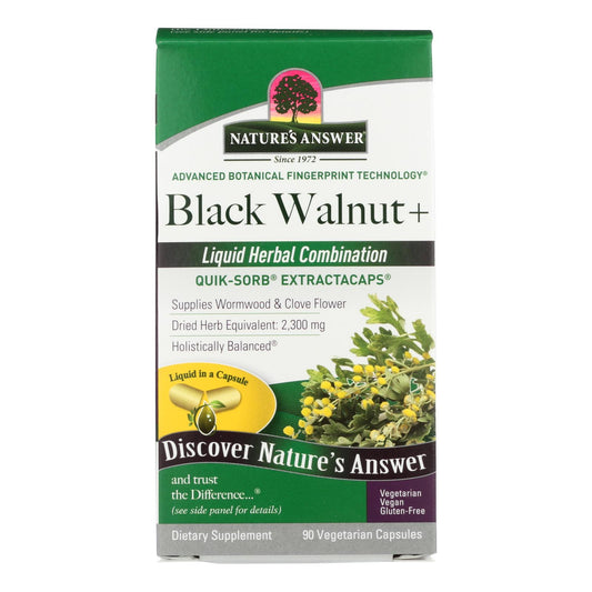 Nature's Answer - Nuez negra y ajenjo - 90 cápsulas líquidas