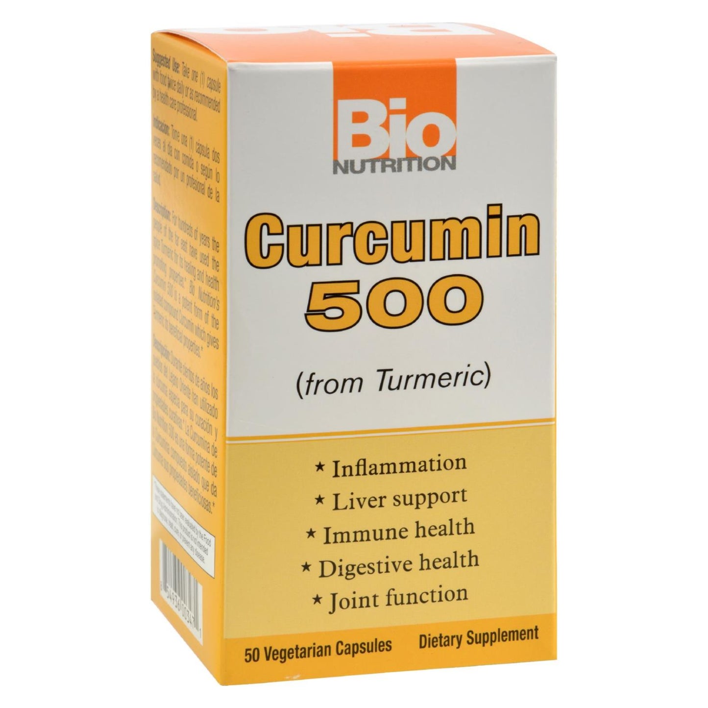 Bio Nutrition - Curcumina 500 - 50 cápsulas vegetarianas