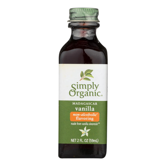 Aromatizante de vainilla Simply Organic - Orgánico - 2 oz - Caja de 6