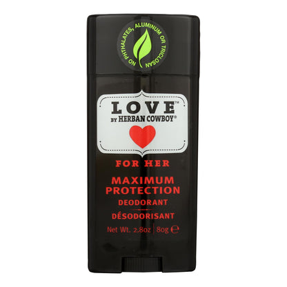 Desodorante Herban Cowboy - Love Maximum Protection - 2,8 oz