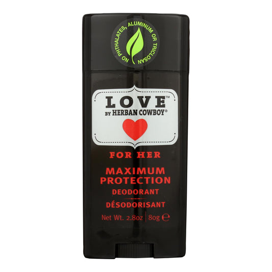 Desodorante Herban Cowboy - Love Maximum Protection - 2,8 oz