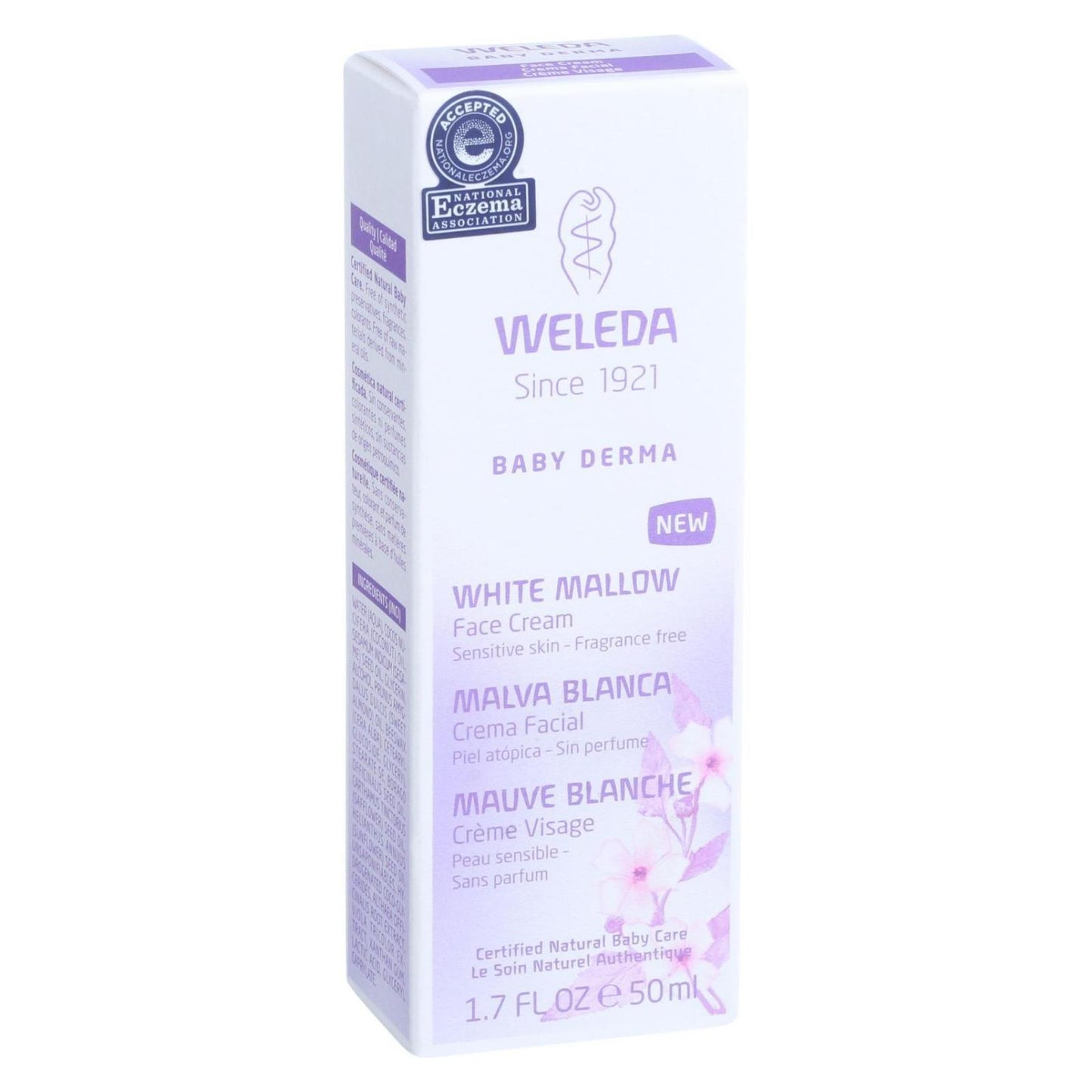 Crema facial Weleda - Baby Derma - Malva blanca - 1,7 oz