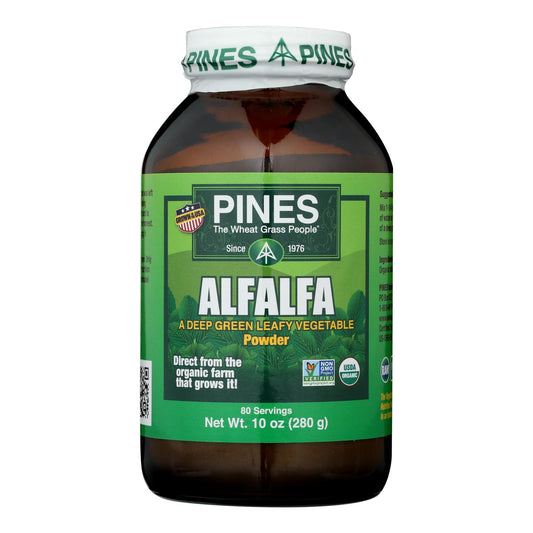 Alfalfa de Pines International - Orgánica - Polvo - 10 oz