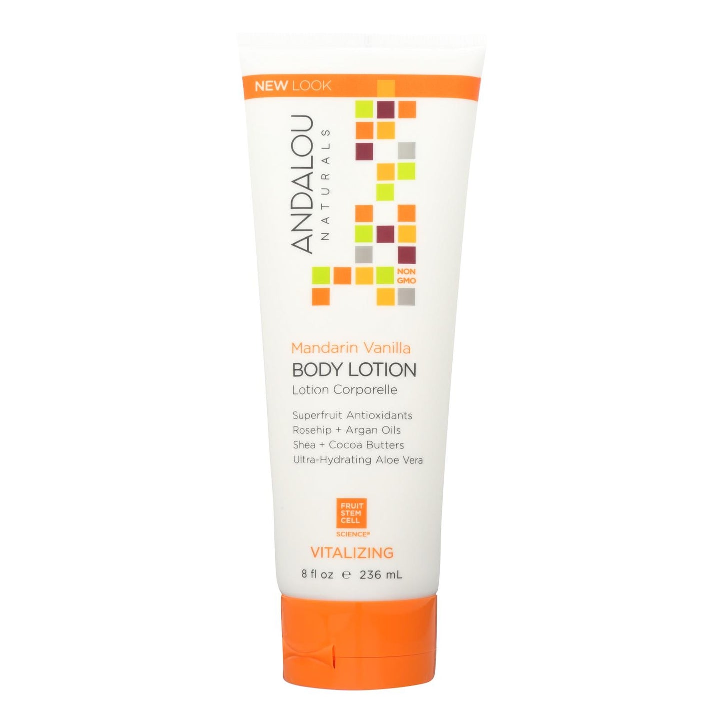 Andalou Naturals Body Lotion - Mandarin Vanilla Vitalizing - 8 Fl Oz