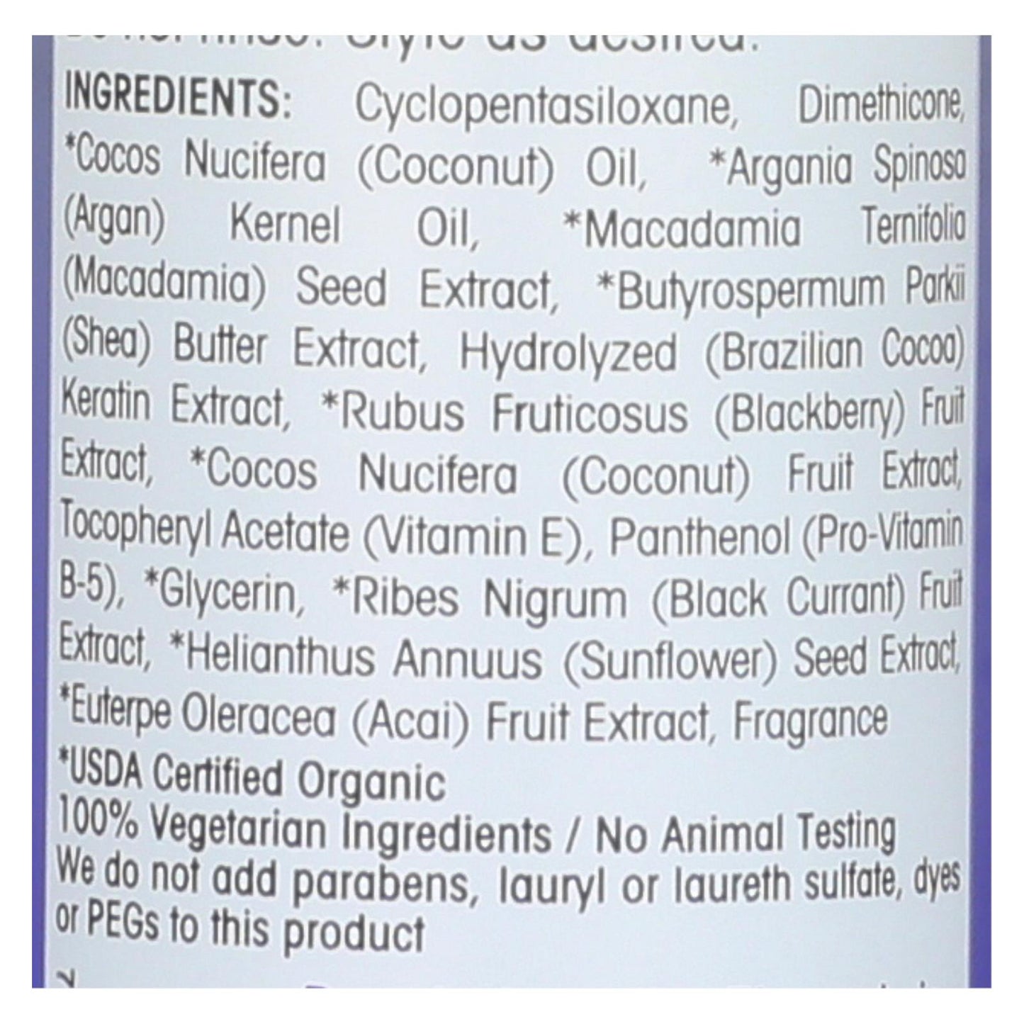 Suero capilar con aceite para el cabello Giovanni Hair Care Products - 2chic - Superpoción reparadora - Leche de coco y mora - 2,75 oz - 1 unidad