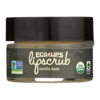 Ecolips Organic Lip Scrub - Vanilla Bean - Case Of 6 - 0.5 Oz.