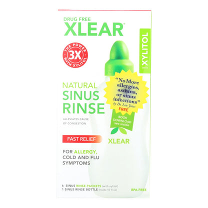 Sistema de enjuague nasal Xlear Sinus Care con xilitol