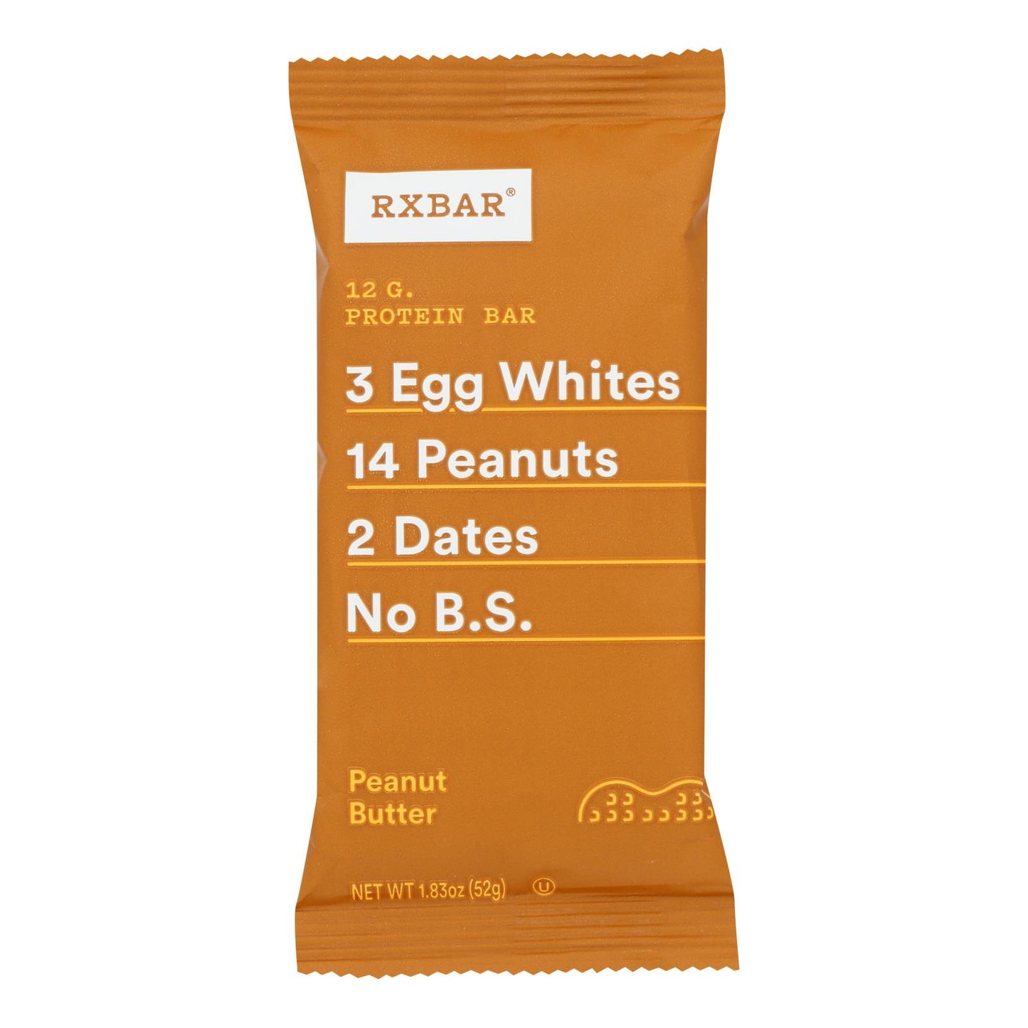 Rxbar - Protein Bar - Peanut Butter - Case Of 12 - 1.83 Oz.