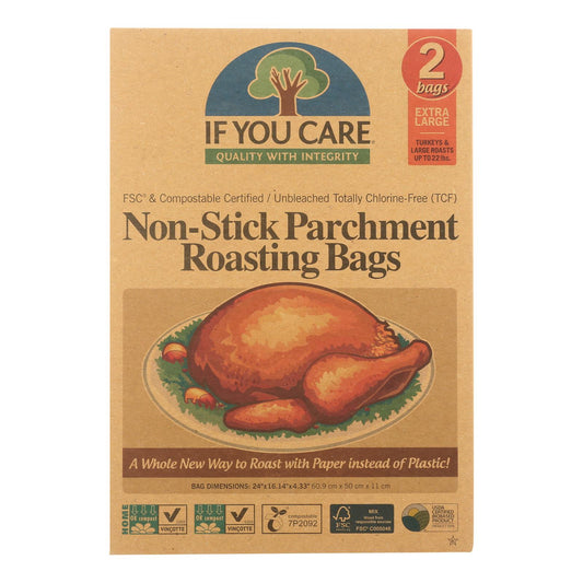 Bolsas de pergamino If You Care - Antiadherentes - Extra grandes - Caja de 8 - 2 unidades