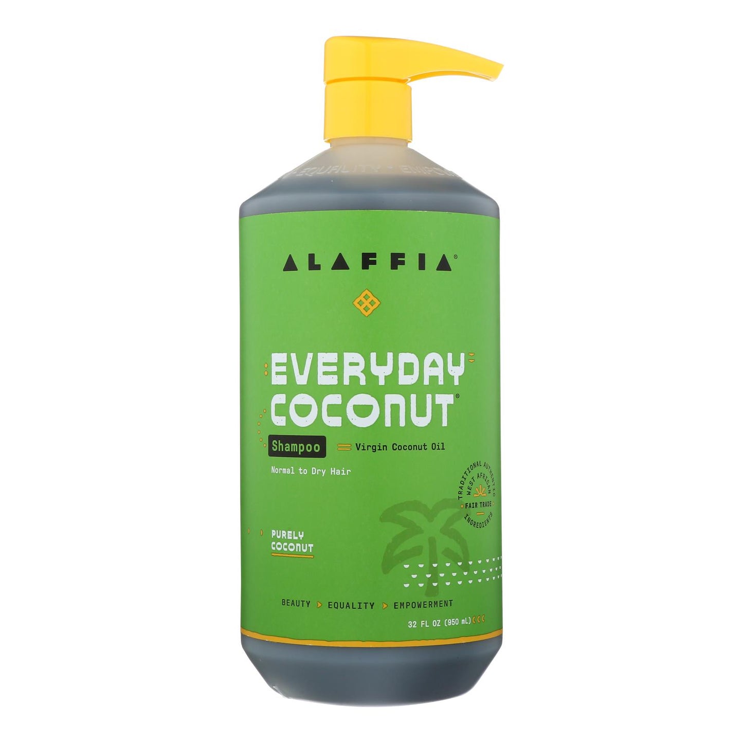 Alaffia - Champú de uso diario - Coco y jengibre - 32 fl oz.