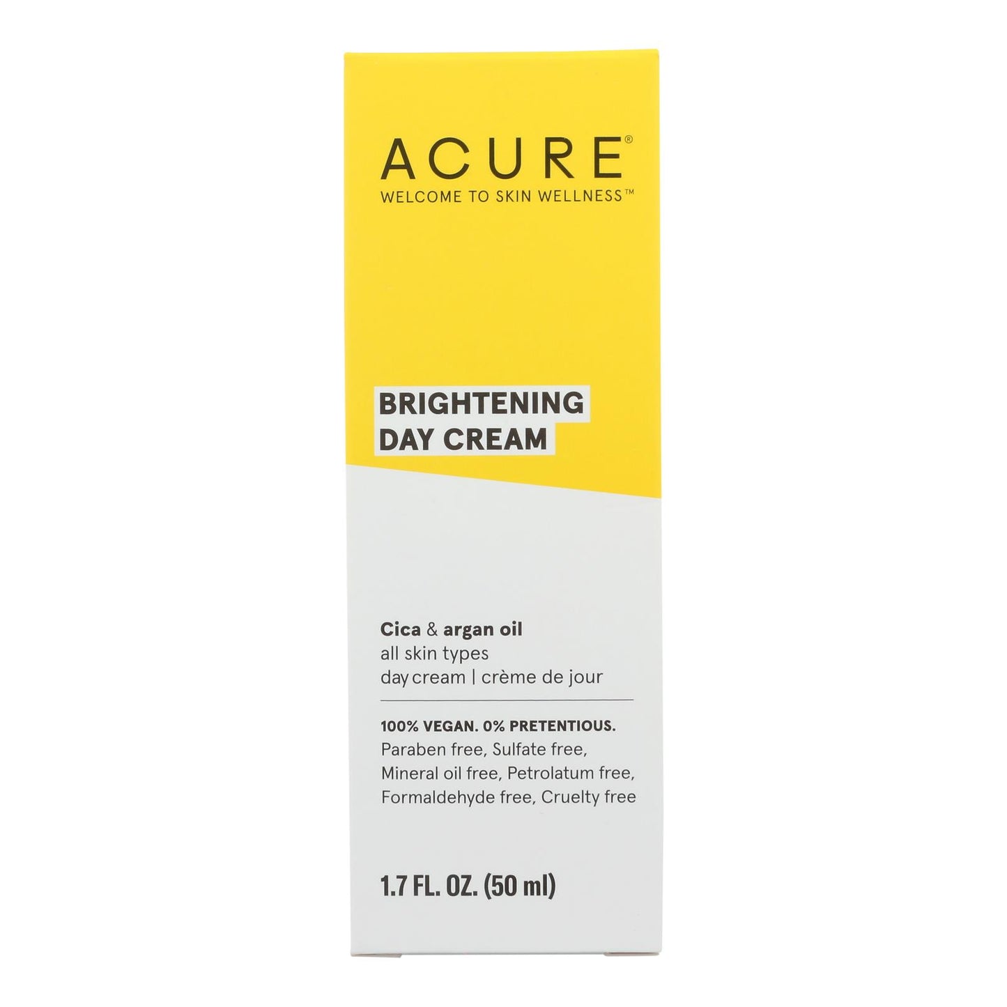 Acure - Day Cream - Gotu Kola Extract And Chlorella - 1.75 Fl Oz.