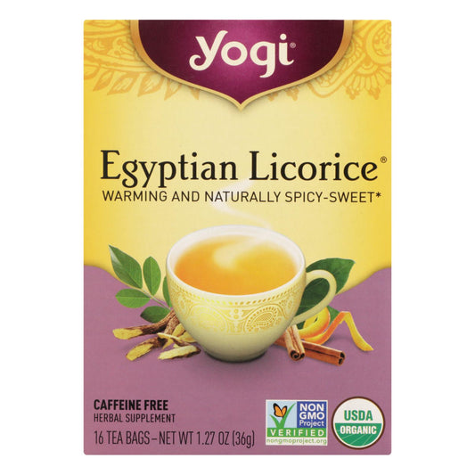 Yogi Egyptian Licorice - Case Of 6 - 16 Bags