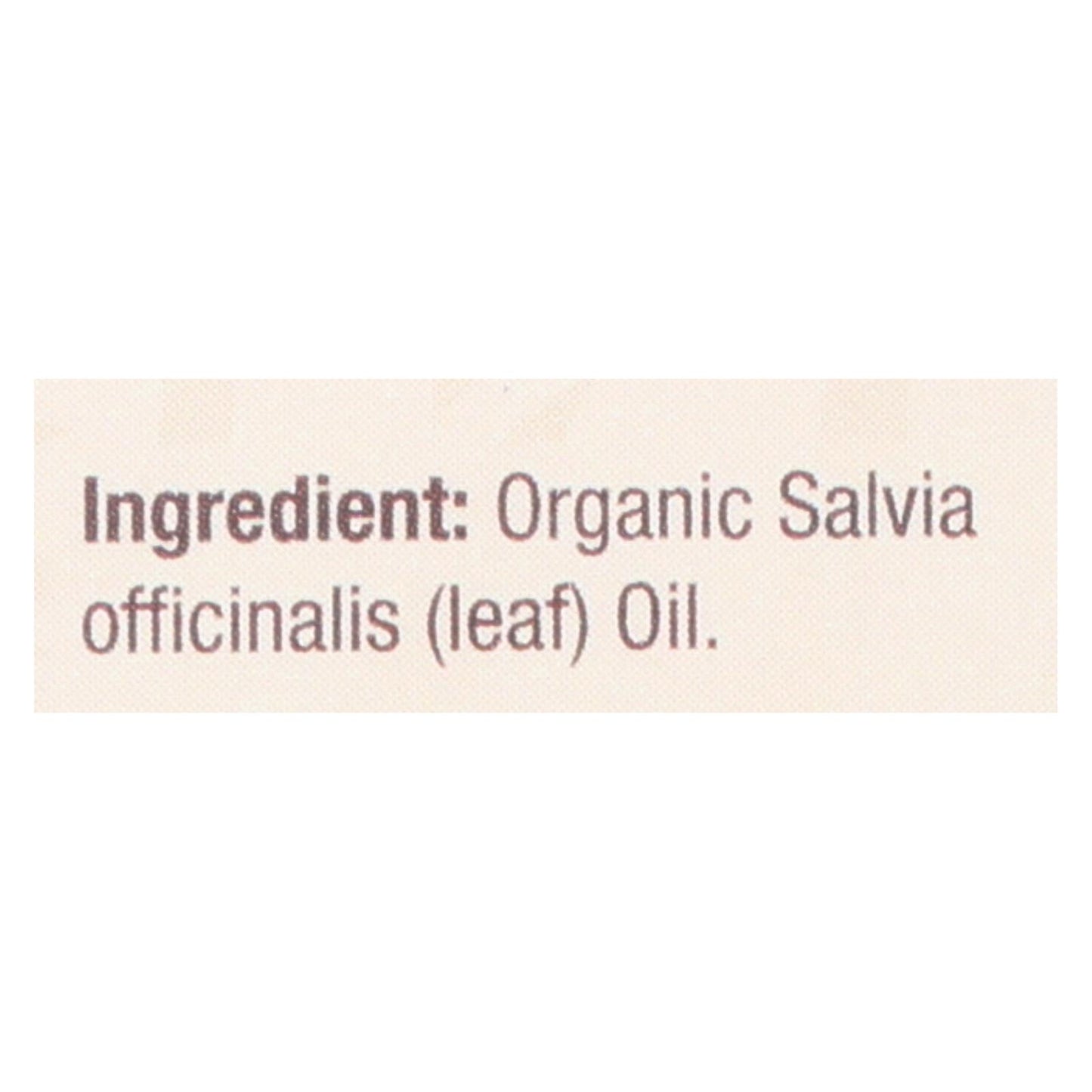 Nature's Answer - Aceite esencial orgánico - Salvia - 0.5 oz.