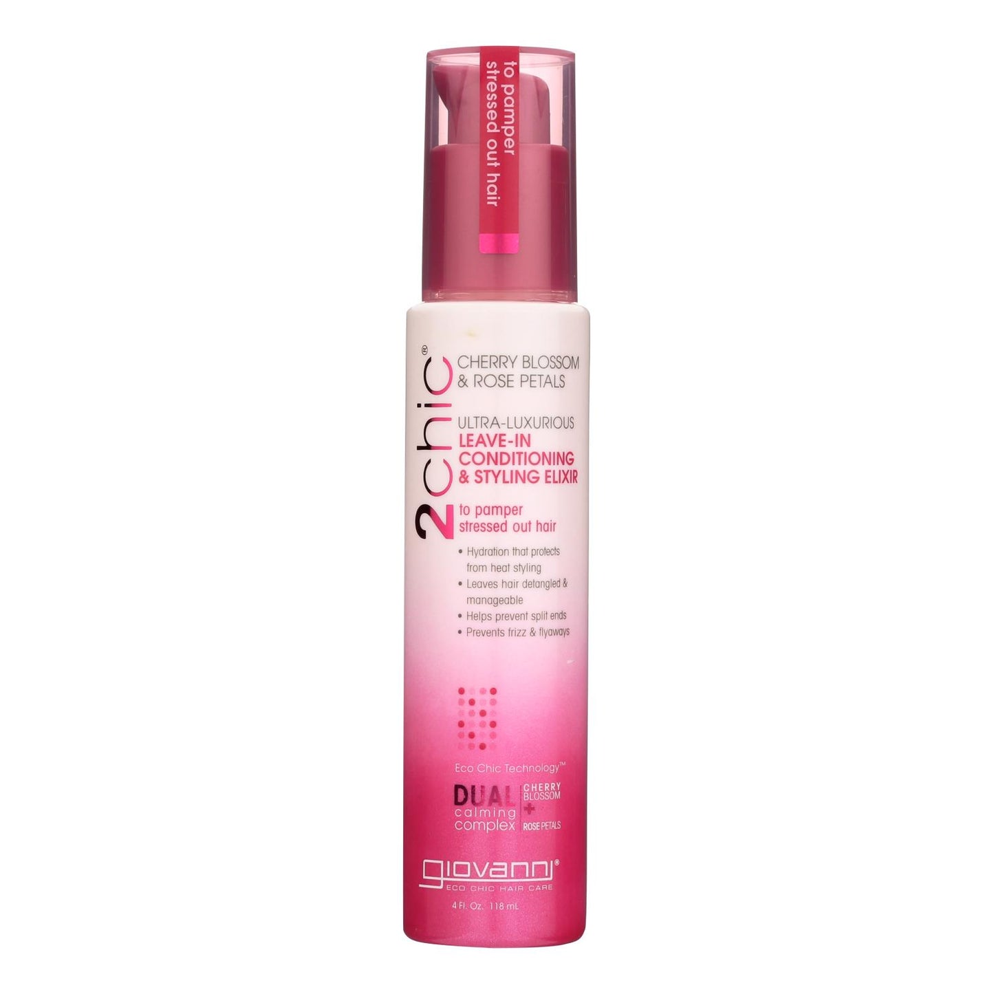 Productos para el cuidado del cabello Giovanni 2chic - Acondicionador - Sin enjuague - Cereza - 4 fl oz