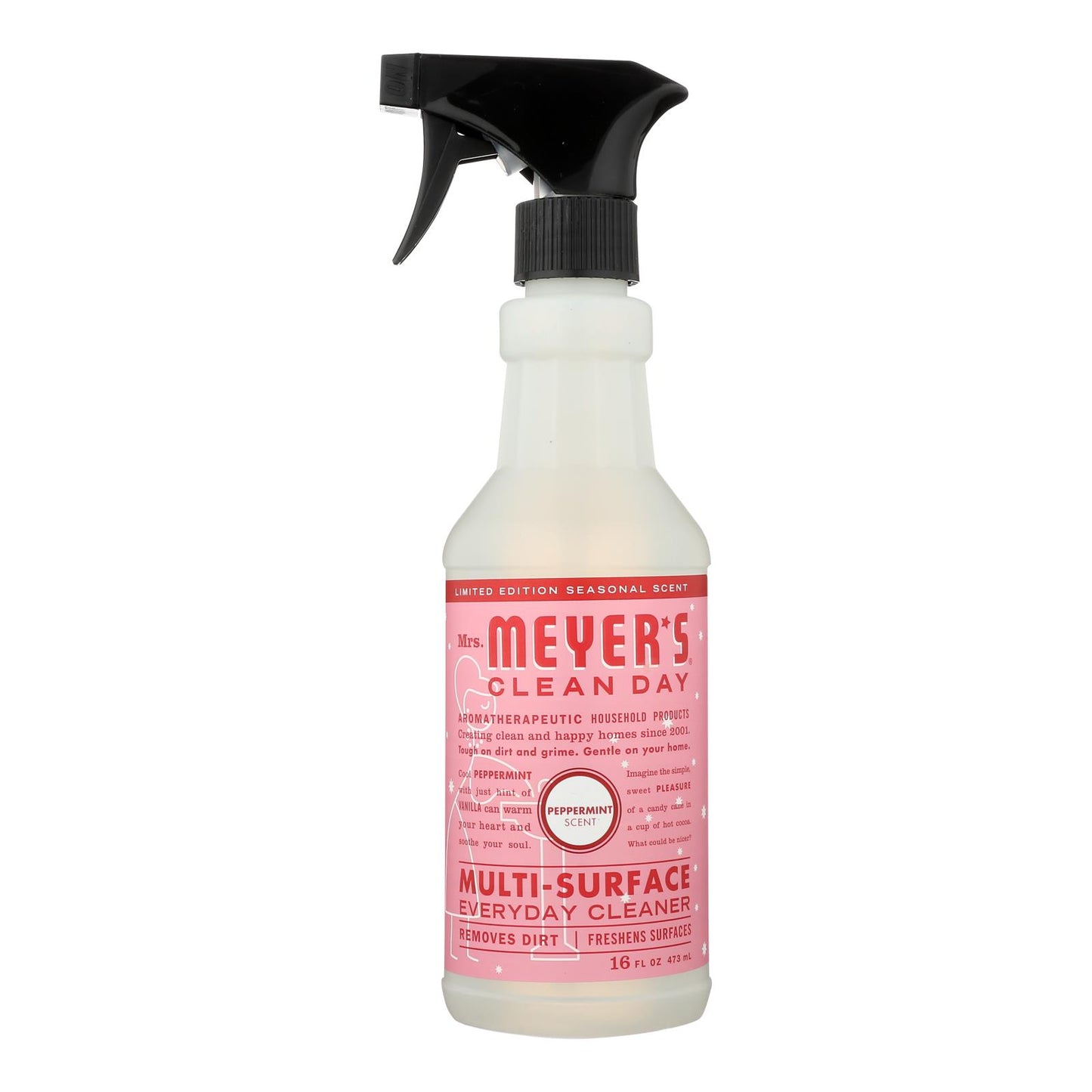 Mrs. Meyer's Clean Day - Multi-surface Everyday Cleaner - Peppermint - Case Of 6 - 16 Fl Oz.