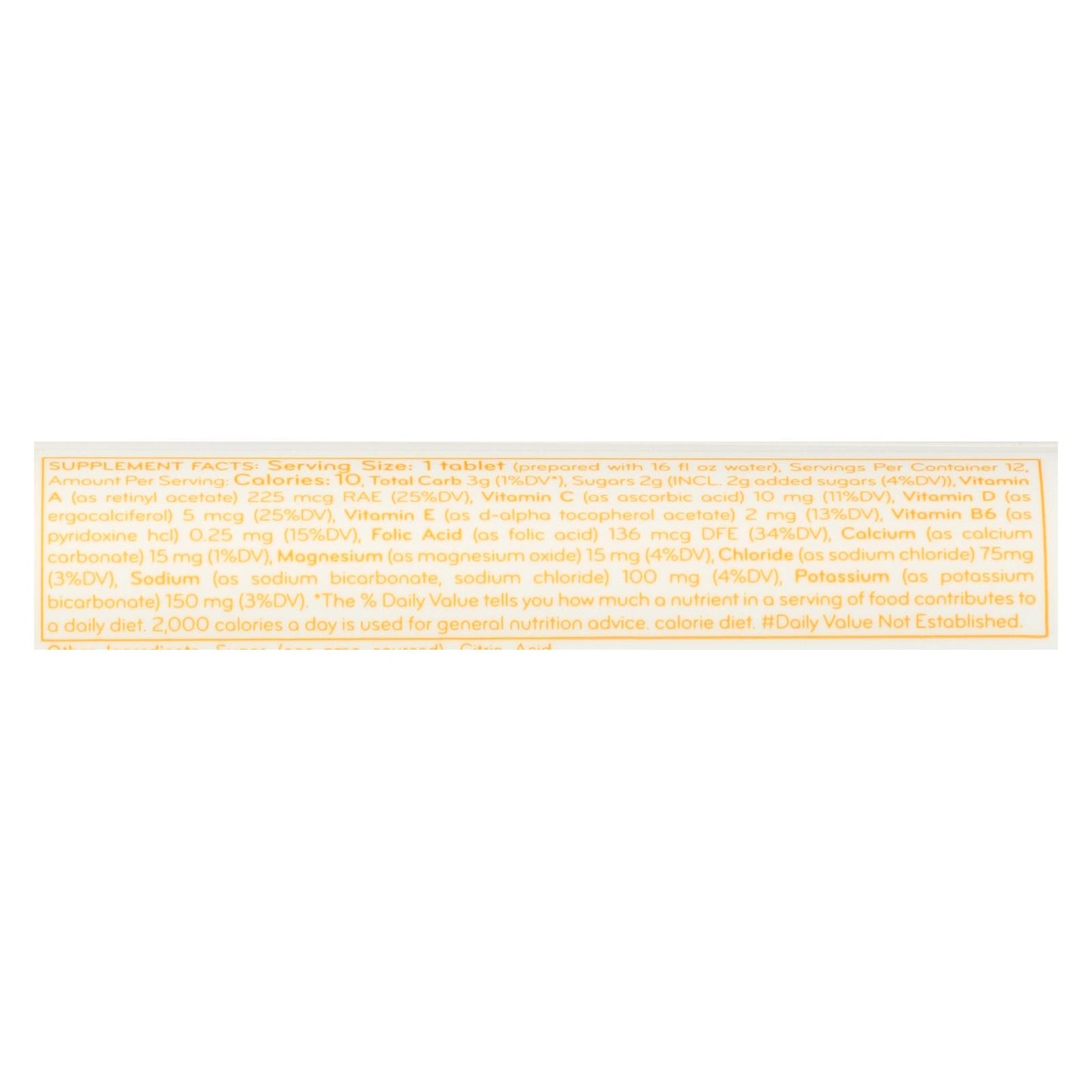 Tabletas de bebida Nuun Vitamins, mandarina y lima, caja de 8, 12 tabletas