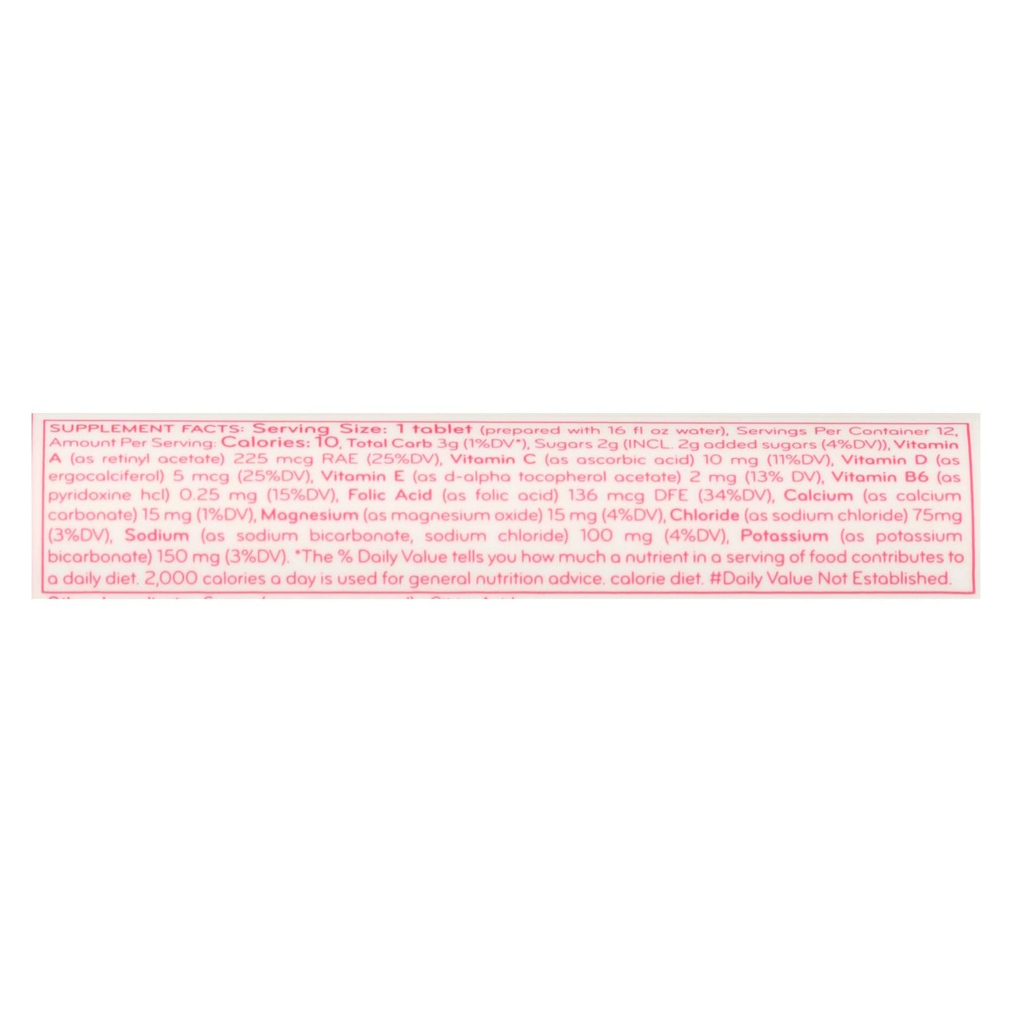 Tabletas de bebida Nuun Vitamins - Pomelo - Naranja - Caja de 8 - 12 tabletas