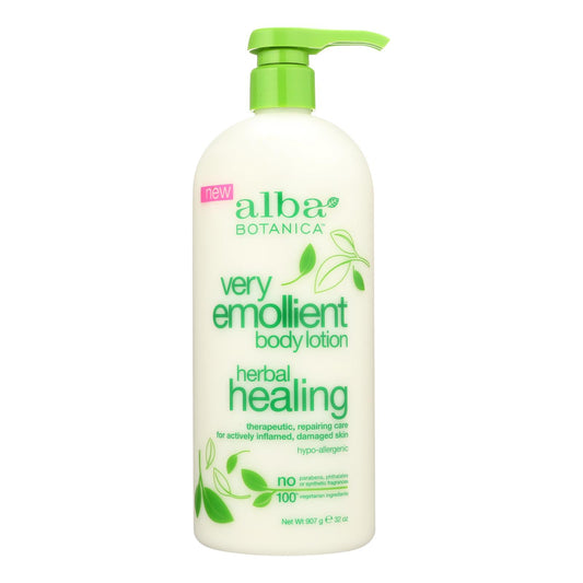 Alba Botanica - Body Lotion - Very Emollient - Herbal - 32 Oz