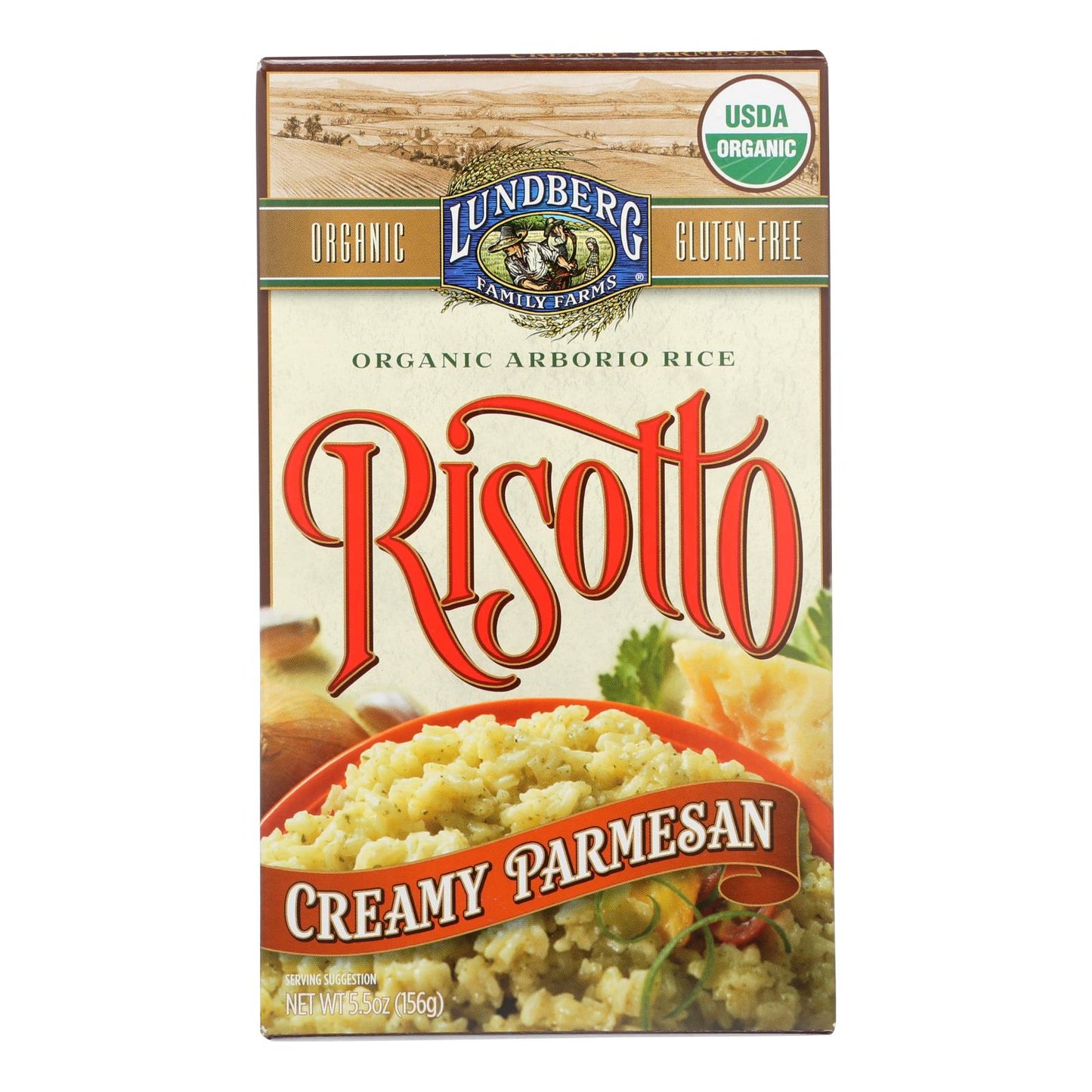 Risotto orgánico de Lundberg Family Farms, parmesano cremoso, caja de 6, 5,5 oz