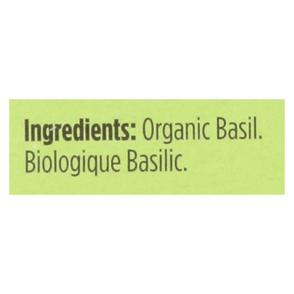 Spicely Organics - Albahaca orgánica - Caja de 6 - 0.1 oz.