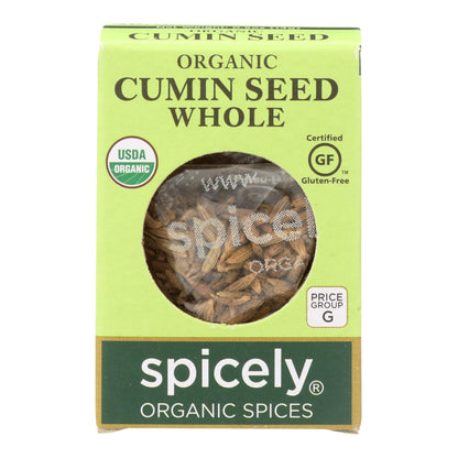 Spicely Organics - Organic Cumin Seed - Whole - Case Of 6 - 0.5 Oz.